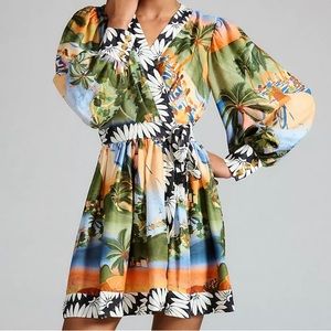 FARM RIO Anthropologie Carioca Mini Dress Size Small NWT